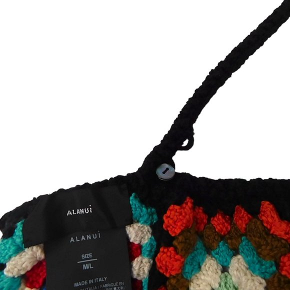 Rare Alanui Good Vibes Embassy Crochet Bralette Cropped Top Size M - Picture 5 of 10